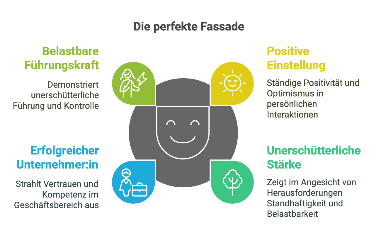 Die perfekte Fassade toxischer Positivist